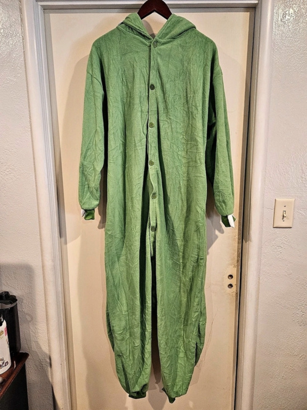 Monsters Inc. Mike Costume Union Suit Green & White